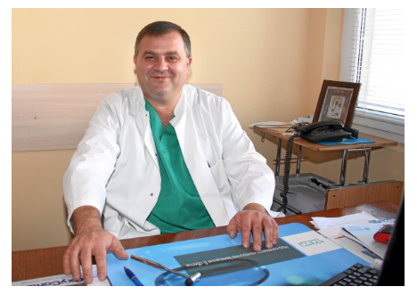 O Dr. Yordan Karaivanov, Chefe do Serviço de Neurologia, Dr. Atanas Dafovski Hospital, Kardzhali
