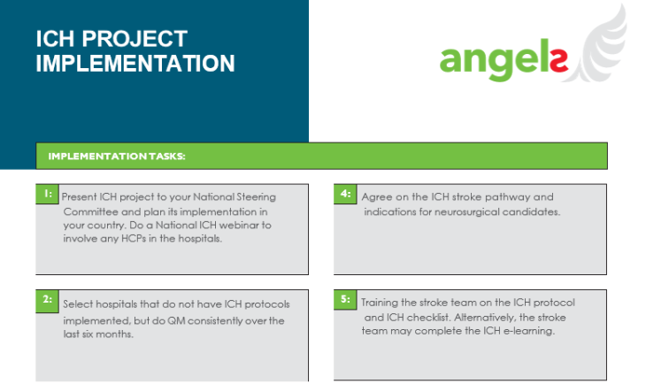ICH project implementation checklist